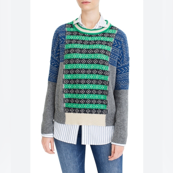 The Reeds x J.Crew Multicolor Fair Isle Sweater - Size M - Picture 1 of 7